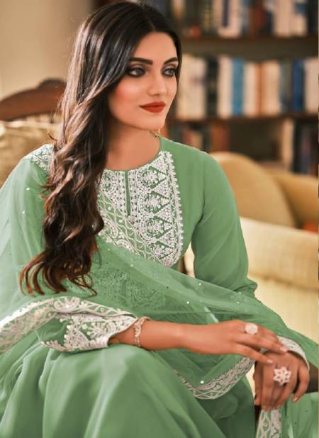 Eba Dilnor Heavy Fox Georgette With Embrodery Cotton Thred & Siquance Work and Codding work Salwaar Suit Catalog